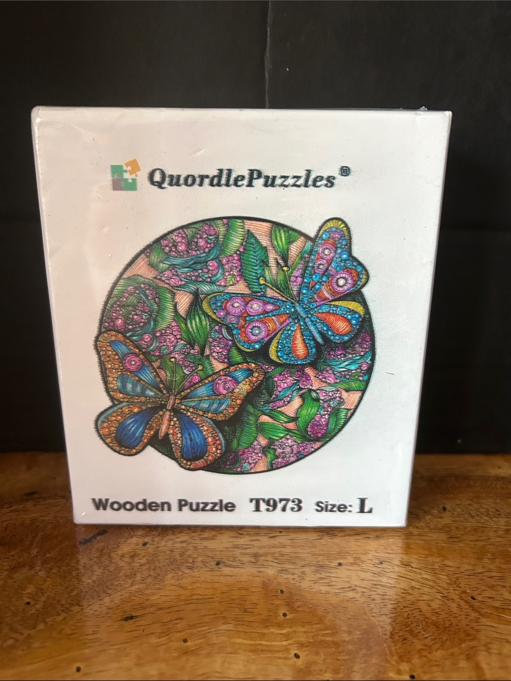 QUORDLE PUZZLES Wooden Butterfly Puzzle - Multicolor